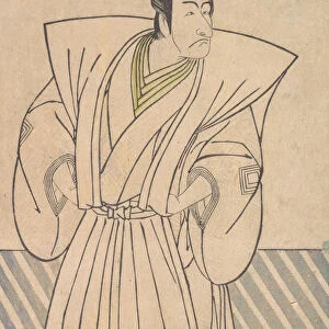 The Fifth Ichikawa Danjuro as a Samurai of High Rank, late 18th century. Creator: Shunsho