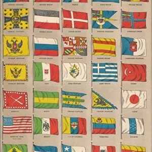 Flags of the world, 1889. Creator: W & AK Johnston
