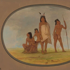 Four Flathead Indians, 1855 / 1869. Creator: George Catlin