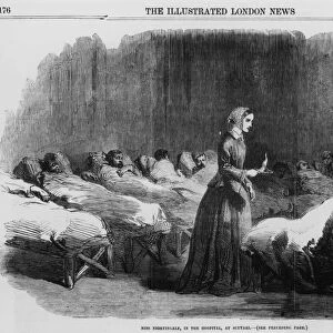 Florence Nightingale, English nurse and hospital reformer, 1855