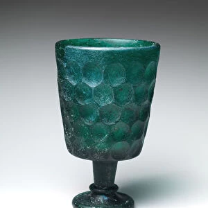 Footed Goblet, Iran, 7th-8th century. Creator: Unknown