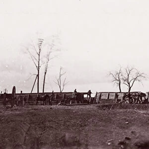 Fort Brady, Virginia, near Dutch Gap, 1865. Creator: William Frank Browne
