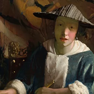 Girl with a Flute, probably 1665 / 1675. Creator: Jan Vermeer