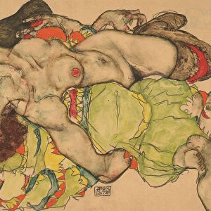 Two Girls Lying Entwined, 1915. Artist: Schiele, Egon (1890?1918)