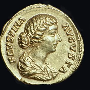 Gold coin of Faustina II, 2nd century