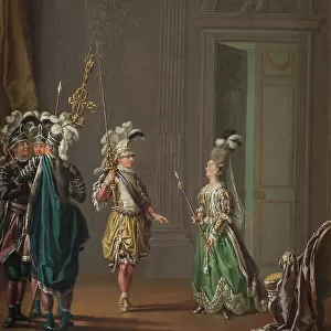 Gustav III, 1746-1792, King of Sweden and Ulrika Eleonora von Fersen, c18th century. Creator: Per Hillestrom