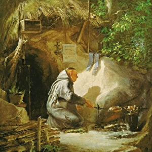 Hermit, Roasting a Chicken, 1841