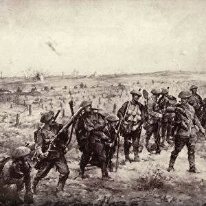The Hour Has Struck. British First Line of Attack in the Great Push, 1917