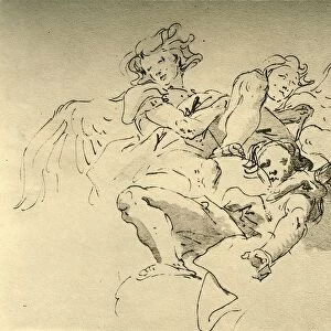 Hovering Angels, mid 18th century, (1928). Artist: Giovanni Battista Tiepolo
