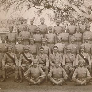 The Indian Platoon of the First Battalion, The Queens Own Royal West Kent Regiment. Poona, India, 1