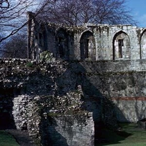 Interior of a Roman and medieval multangular tower in York, 3rd century