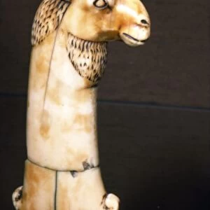 Ivory Dagger Handle of Camels Head, India, Mughal, 17th century