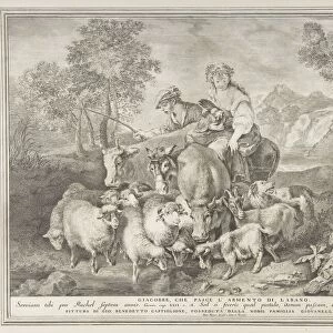 Jacob tending Labans flock (Giacobbe, che pasce l armento di Labano), 1743-63