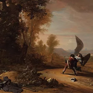 Jacob Wrestling with the Angel, 1639. Creator: Bartholomeus Breenbergh