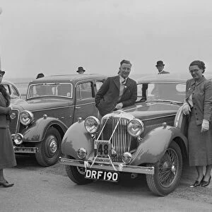 Jaguar SS of RE Sandland at the Blackpool Rally, 1936. Artist: Bill Brunell