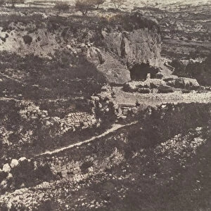 Jerusalem, Piscine de Siloe, Vue generale, 1854. Creator: Auguste Salzmann
