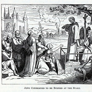 Jews Condemned to be Burned at the Stake, 1882. Artist: Anonymous