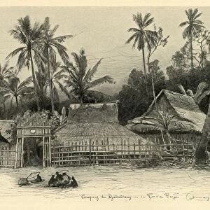 Kampong near Jomblang, Semarang, Java, 1898. Creator: Christian Wilhelm Allers
