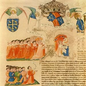 King Henry VI with Representatives of the Lords and Commons, 1446, (1947). Creator: Unknown
