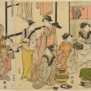 Around the Kotatsu, c. 1789. Creator: Katsukawa Shuncho