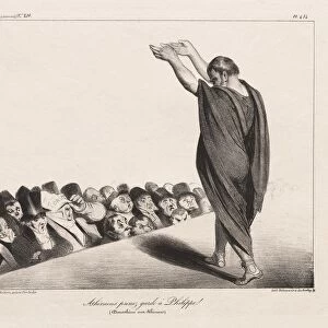 La Caricature, Pl. 454, Athenians Beware of Phillip! Creator: Honore Daumier (French