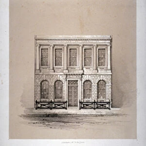 The laboratories of the Royal College of Chemistry, Hanover Square, Westminster, London, 1846