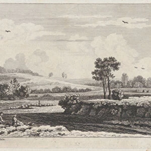 Landscape, ca. 1730-1758. Creator: Jean Baptiste Claude Chatelain