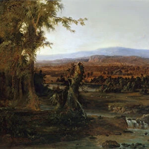 Landscape with Shepherd, 1852. Creator: Robert Seldon Duncanson