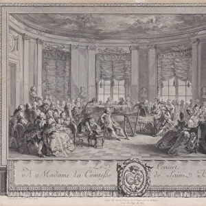 Le Concert, 1774. Creator: Antoine Jean Duclos