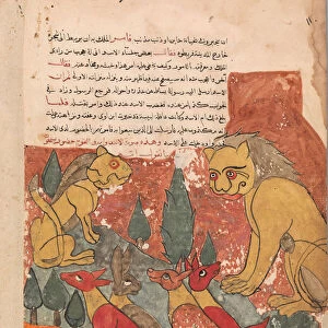 The Lioness Advises her Son, Folio from a Kalila wa Dimna, 18th century. Creator: Unknown