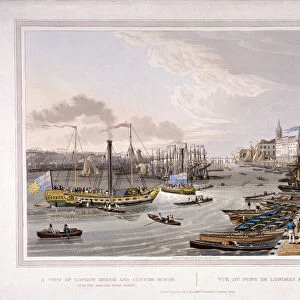 London Bridge (Old), London, 1820. Artist: Robert Havell