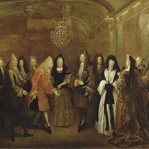 Louis XIV receives Prince August, the future King of Poland and Elector of Saxony, ca 1714