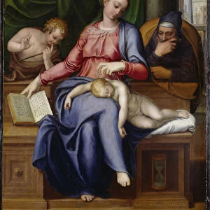 Madonna del silenzio (Virgin and child with John the Baptist as a Boy)