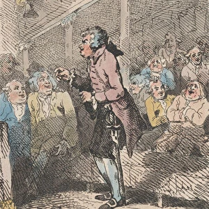 The Maiden Speech, October 5, 1785. October 5, 1785. Creator: Thomas Rowlandson