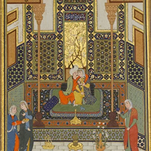 Marriage of Khusrau and Shirin, Folio 104 from a Khamsa (Quintet) of Nizami, A. H. 931 / A. D