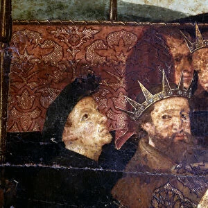 Martin I El Humano (1356-1410), King of Aragon and Catalonia, with his son Martin The Young