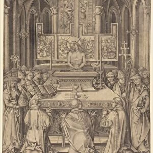 The Mass of Saint Gregory, c. 1490 / 1500. Creator: Israhel van Meckenem