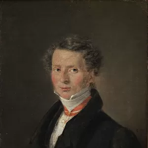 Mathias Friis von Irgens-Bergh, Danish Chargé d'Affaires in Dresden, 1824. Creator: Christian Albrecht Jensen