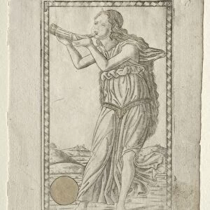 Melpomene (tragedy) (from the Tarocchi series D: Apollo and the Muses, #17), before 1467
