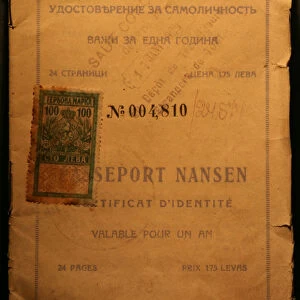 The Nansen passport. Artist: Anonymous