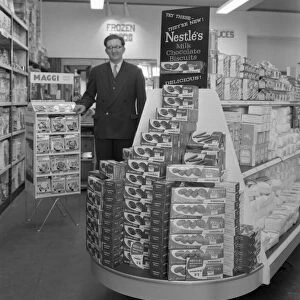 Nestles shop display, Mexborough, South Yorkshire, 1959. Artist: Michael Walters