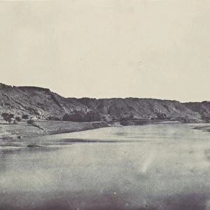 Nubie. Rive Orientale du Nil (Village de Bab). Vue prise au sud de Philoe, 1850