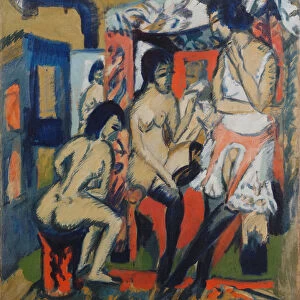 Nudes in Studio, 1912. Artist: Kirchner, Ernst Ludwig (1880-1938)
