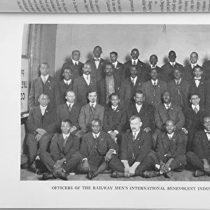 Officers of the Railway Men's International Benevolent Industrial Association, 1922. Creator: Unknown