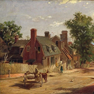 Old Annapolis, Francis Street, 1876. Creator: Francis Blackwell Mayer