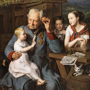 An old invalid with children, 1827