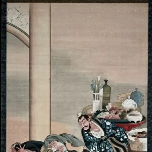Operating on Guanyus Arm, 1840s. Creator: Katsushika ?i (Japanese, about 1800-after 1857)
