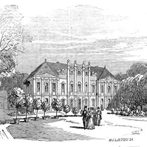 Palace of Tenneburg - from His Royal Highness Prince Alberts drawing, 1845. Creator: W