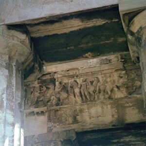 Detail of part of the Panathenaic frieze on the Parthenon, 5th century BC