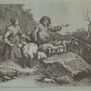 Peasant Man with a Sack and Two Shepherdesses, after 1765. Creator: Francesco Londonio